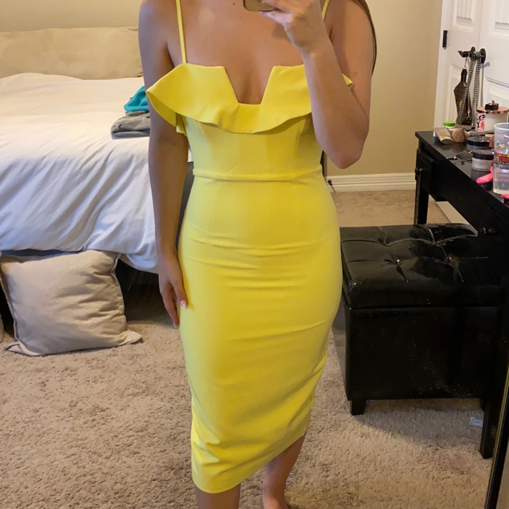 Bardot yellow dress! Sz4/XS